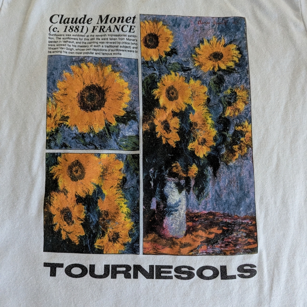 Monet Tournesols Cropped Tee - Picture 6 of 8